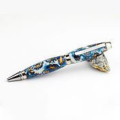 Канцелярские товары handmade. Livemaster - original item Premier Lapis lazuli Ballpoint Pen. Handmade.