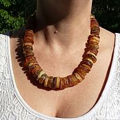 Amber beads Flowers necklace amber ornament natural stone choker