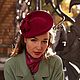 Авторская шляпка  "Fuchsia" (Фуксия) из велюра. Шляпы. Наталья Прокофьева. Ярмарка Мастеров.  Фото №5