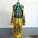 Order Uzbek robe made of suzane and ikat. Boho coat, caftan. CHT001. businka34. Livemaster. . Robes Фото №3