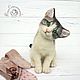  котенок. Войлочная игрушка. Юлия Стеклянникова (julias14). Ярмарка Мастеров.  Фото №4