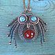 Order Copper wire wrapped pendant "Spider". IVA rainbow art. Livemaster. . Pendants Фото №3