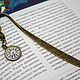 Metal bookmark 'Time to read'. Bookmark. Merlin (Merlin-hat). Интернет-магазин Ярмарка Мастеров.  Фото №2