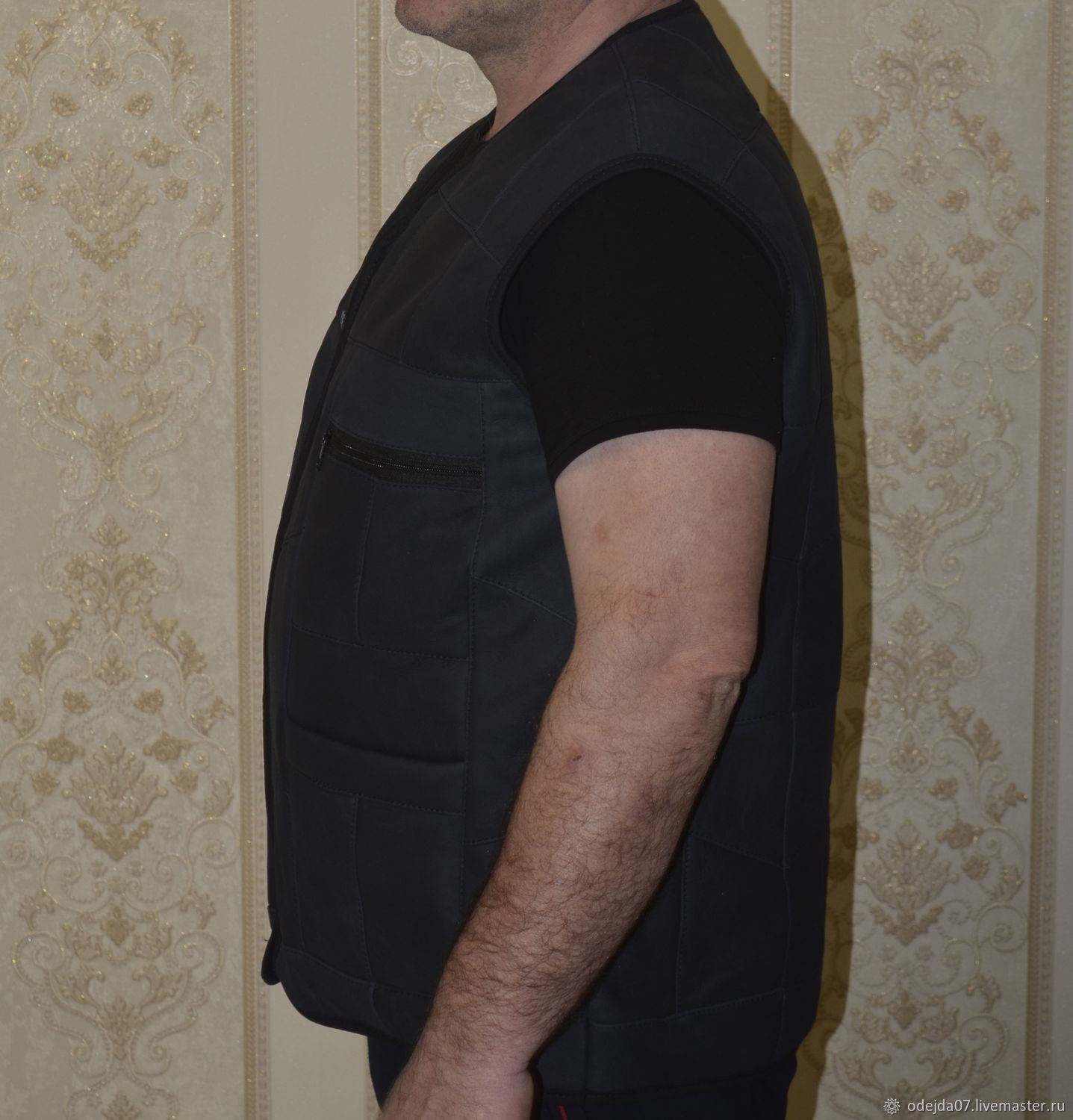 Жилет мужской из натуральной кожи и овчины в интернет-магазине на ...