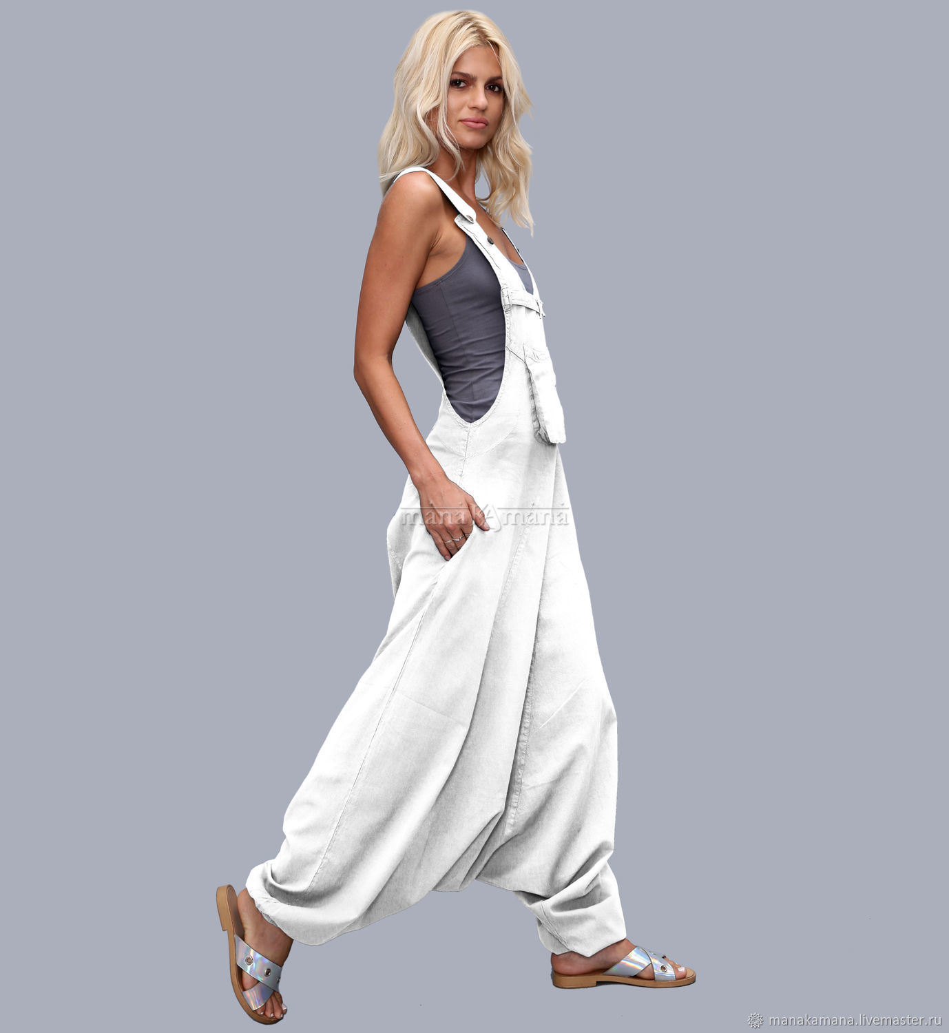 boho white jumpsuit