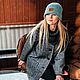 Knitted panama - turquoise melange color. Hats1. Olga Lado. Online shopping on My Livemaster.  Фото №2