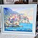 Order Oil painting 'Manarola, Italy'»,60-50,framed. Zhanne Shepetova. Livemaster. . Pictures Фото №3