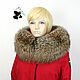 Chic edge on the hood of fur silver Fox ' Crystal', Collars, Ekaterinburg,  Фото №1