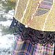 Юбка теплая с декором ручной работы  и нижней юбкой. Юбки. Мастерица Аленушка.. Интернет-магазин Ярмарка Мастеров.  Фото №2