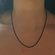 Чокер из серебра и обсидиана 47 см. Чокер. Newstylejewelry. Ярмарка Мастеров.  Фото №5