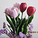 Так хочется тюльпанов в феврале..ведь в них живут малютки феи. Композиции. Landora (Galitn). Интернет-магазин Ярмарка Мастеров.  Фото №2