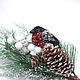 Bird bullfinch brooch embroidered with beads. Brooches. vettochka. Online shopping on My Livemaster.  Фото №2