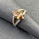 Кольцо с цирконом 4,84 ct редкой огранки маркиз. Кольца. AMG. Интернет-магазин Ярмарка Мастеров.  Фото №2