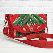Сумки и аксессуары handmade. Livemaster - original item Handbag for Phone Patchwork Phone Case Sewn From Fabric Flap. Handmade.