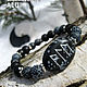Order Alu magic Power bracelet, obsidian stone engraving. 'Shambala' Tatyana Allyurova. Livemaster. . Helper spirit Фото №3