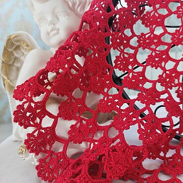 Для дома и интерьера ручной работы. Ярмарка Мастеров - ручная работа Декоративные салфетки: Салфетка крючком. Handmade.