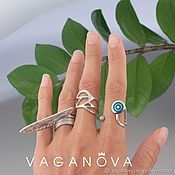 Украшения handmade. Livemaster - original item Ring "Dragonfly wings" (silver, gold). Handmade.
