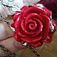 Coral 'Red rose' pendant Silvering. Pendants. Rimliana - the breath of the nature (Rimliana). My Livemaster. Фото №4