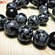Order Obsidian snow 12 mm. Elena (luxury-fittings). Livemaster. . Beads1 Фото №3