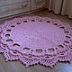 Knitted embossed round cord carpet Elite-2. Carpets. knitted handmade rugs (kovrik-makrame). Online shopping on My Livemaster.  Фото №2