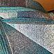 Вязаный плед Морской из Дундаги и твида. Пледы. WoolenWay вязаные&тканые аксессуары. Ярмарка Мастеров.  Фото №5