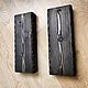 Ваза деревянная настенная Большая цвет черный 33см. Вазы. Rustic Texture. Ярмарка Мастеров.  Фото №8