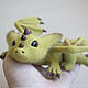 Order Grass dragon, wool sculpture. touch-me. Livemaster. . Felted Toy Фото №3