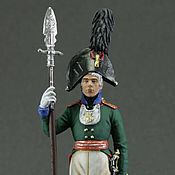 Куклы и игрушки handmade. Livemaster - original item Tin soldier 54mm. Napoleonic wars.EK Castings.Chief officer. Handmade.