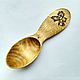 Hiking spoon made of hazel with a pattern of 'Nuts', Spoons, Shumerlya,  Фото №1