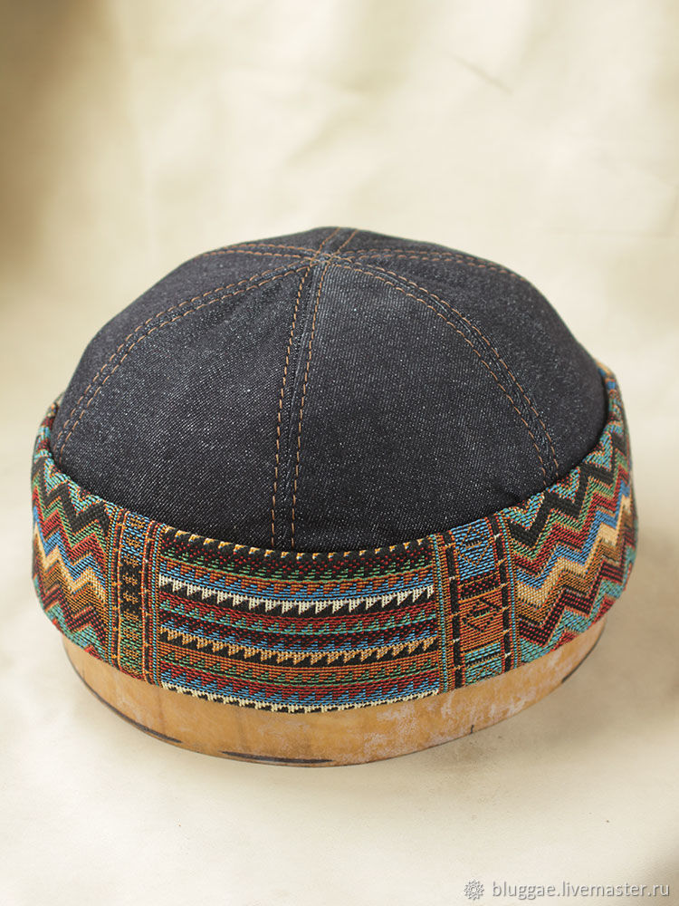 Docker beanie cotton and tapestry hat 