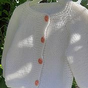 Одежда детская handmade. Livemaster - original item Knitted jacket for girls 6-9 months. Handmade.