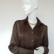 Винтаж: Блузка с шитьем, Италия Viola moda, р-р 46