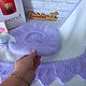 Зимний вязаный комплект -  двойной берет и мини шаль. Береты. Valusha_knitt. Ярмарка Мастеров.  Фото №5