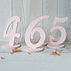 Numbers for tables are powdery (numbering of tables for a wedding), Card, Dimitrovgrad,  Фото №1