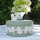 Винтаж: Шкатулка зеленая Веджвуд Джаспер Wedgwood Jasper, Шкатулки винтажные, Лондон,  Фото №1