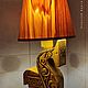 Настольная деревянная лампа: Конь - Огонь. Настольные лампы. Takewoodhome. Интернет-магазин Ярмарка Мастеров.  Фото №2