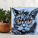 Painting Cat black cat Behemoth oil. Pictures. Yulia Berseneva ColoredCatsArt. My Livemaster. Фото №6