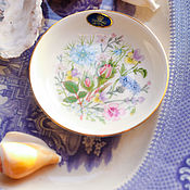 Посуда handmade. Livemaster - original item Vintage porcelain plate for codler /small items/ jewelry Aynsley. Handmade.