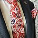 Stylish tie and handkerchief with Paisley print, Ties, Moscow,  Фото №1