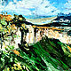 Painting mountains and trees Oil painting Crimea Bakhchisarai. Pictures. Lana Zaitceva. My Livemaster. Фото №4