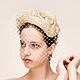  коктейльная шляпка "Ванильная принцесса". Шляпы. EDIS | дизайнерские шляпы Наталии Эдис. Интернет-магазин Ярмарка Мастеров.  Фото №2