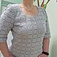 Заказать Футболка "шахматка". Nadin knitting. Ярмарка Мастеров. . Футболки Фото №3