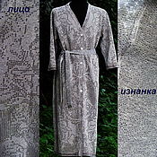 Одежда handmade. Livemaster - original item Knitted from linen.Rose-punch cardigan