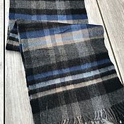Винтаж handmade. Livemaster - original item Warm autumn scarf, wool, Europe. Handmade.