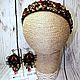 Headband and earrings, jewelry set in Baroque style. Jewelry Sets. Beaded jewelry by Mariya Klishina. My Livemaster. Фото №6