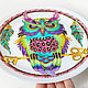 Decorative plate Owl dream catcher hand painted. Plates. Art by Tanya Shest. My Livemaster. Фото №4