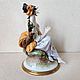 Statuette of a Girl with a dove Capodimonte G. Cappe. Vintage statuettes. Lesica. My Livemaster. Фото №4