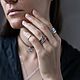 Кольцо «Акцент» с 3мм камушком. Кольца. Alena Fleur jewelry (alena-fleur). Ярмарка Мастеров.  Фото №4