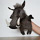 Bibabo Boar toy, Warthog, Glove toy. Puppet show. AnzhWoolToy (AnzhelikaK). My Livemaster. Фото №5