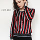 Women's striped sweater with sequins. Sweaters. CUTE-KNIT by Nata Onipchenko. Online shopping on My Livemaster.  Фото №2